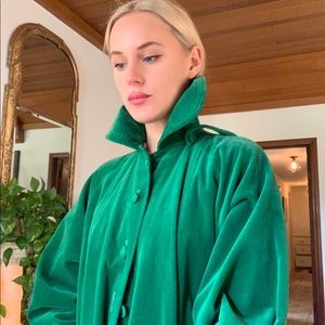1950s green swing coat